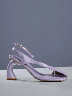 Addien Cutout Leather Heels