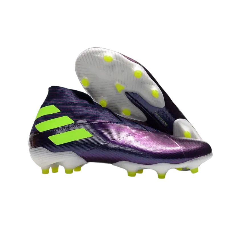 Adidas Nemeziz 19  FG Purple Yellow - Goatkits Boots