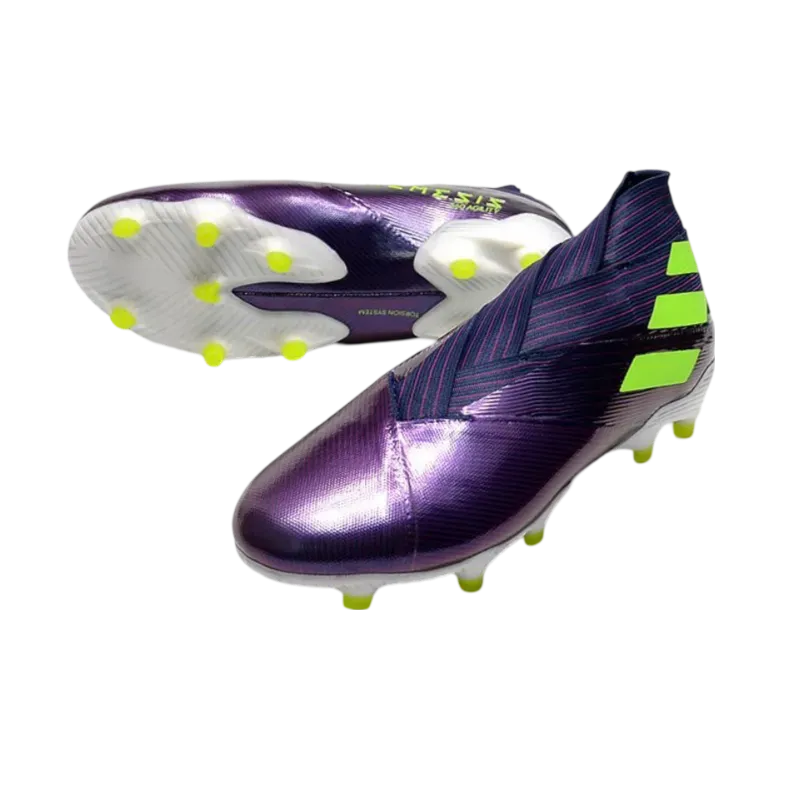 Adidas Nemeziz 19  FG Purple Yellow - Goatkits Boots