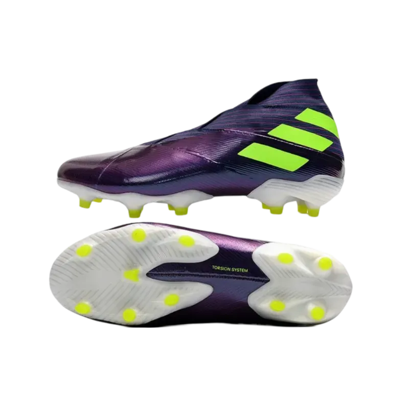 Adidas Nemeziz 19  FG Purple Yellow - Goatkits Boots