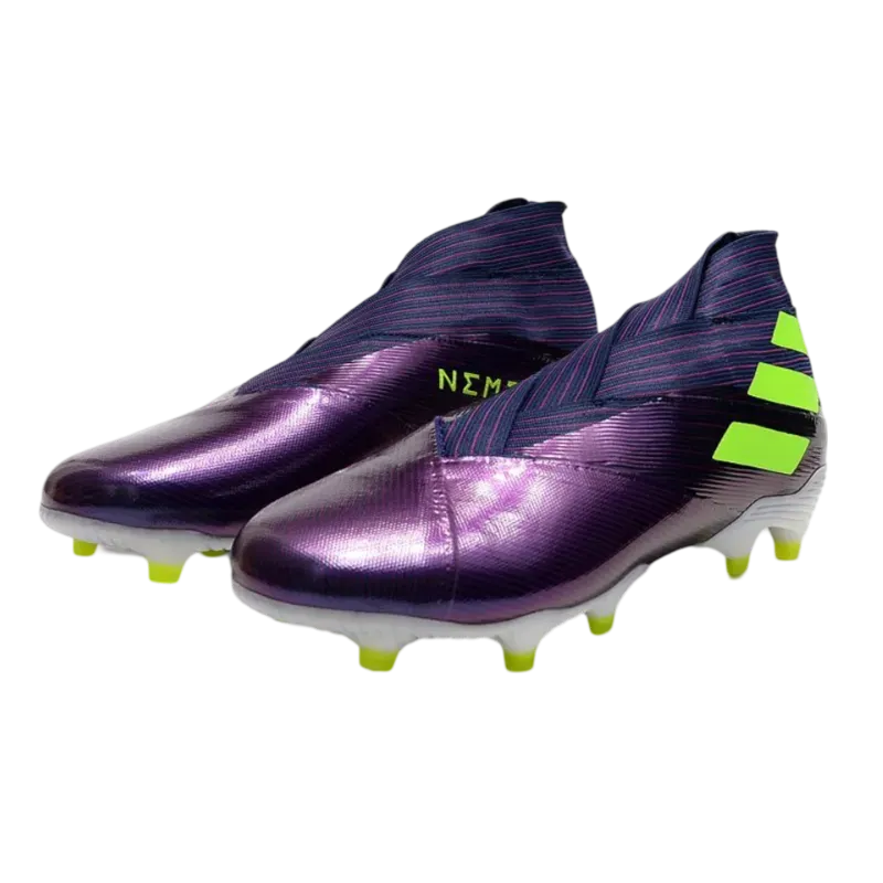 Adidas Nemeziz 19  FG Purple Yellow - Goatkits Boots