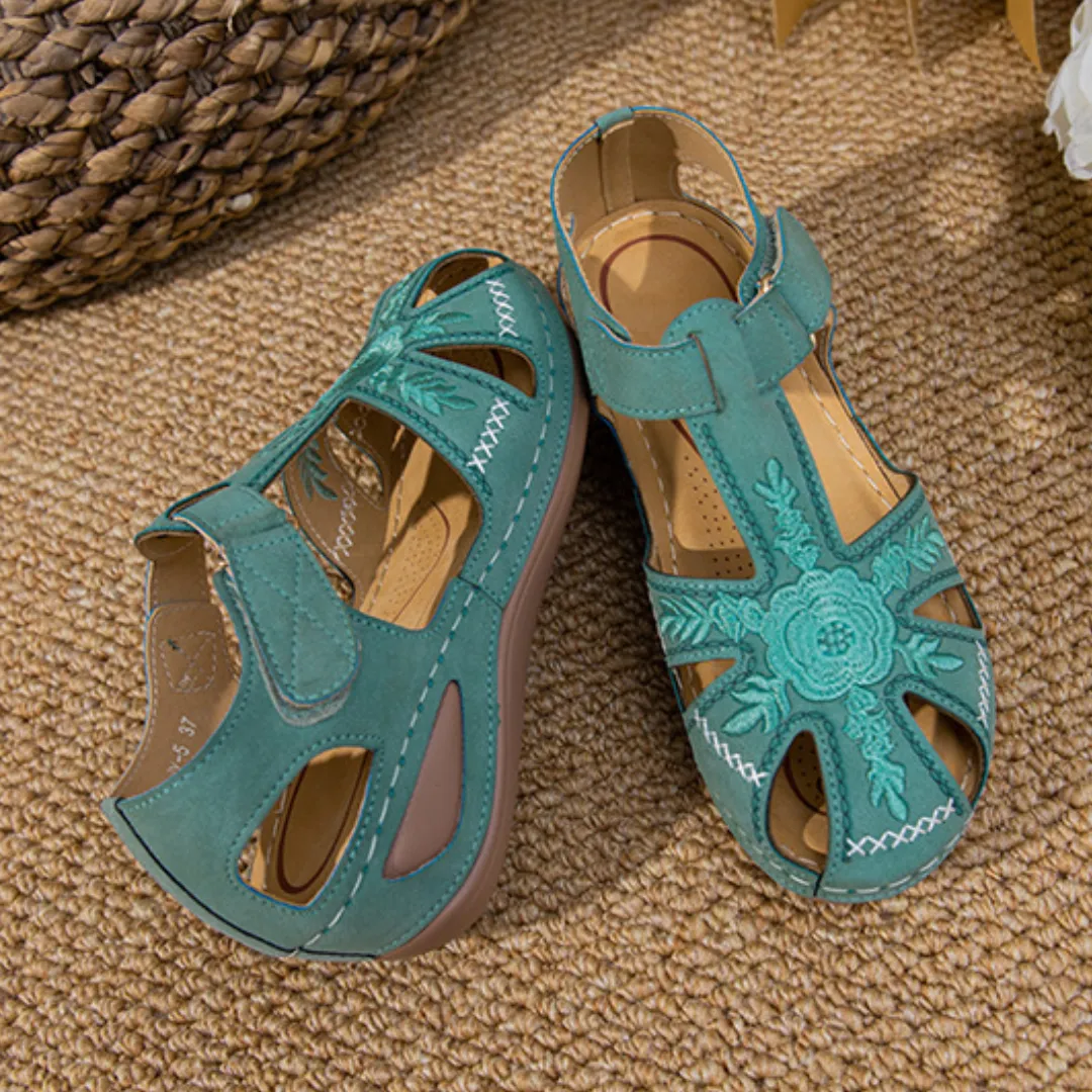 Airfleek Wide Size 12 Wide Toe Box Closed Toe Sandals For Walking
