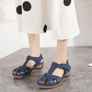 Airfleek Wide Size 12 Wide Toe Box Closed Toe Sandals For Walking
