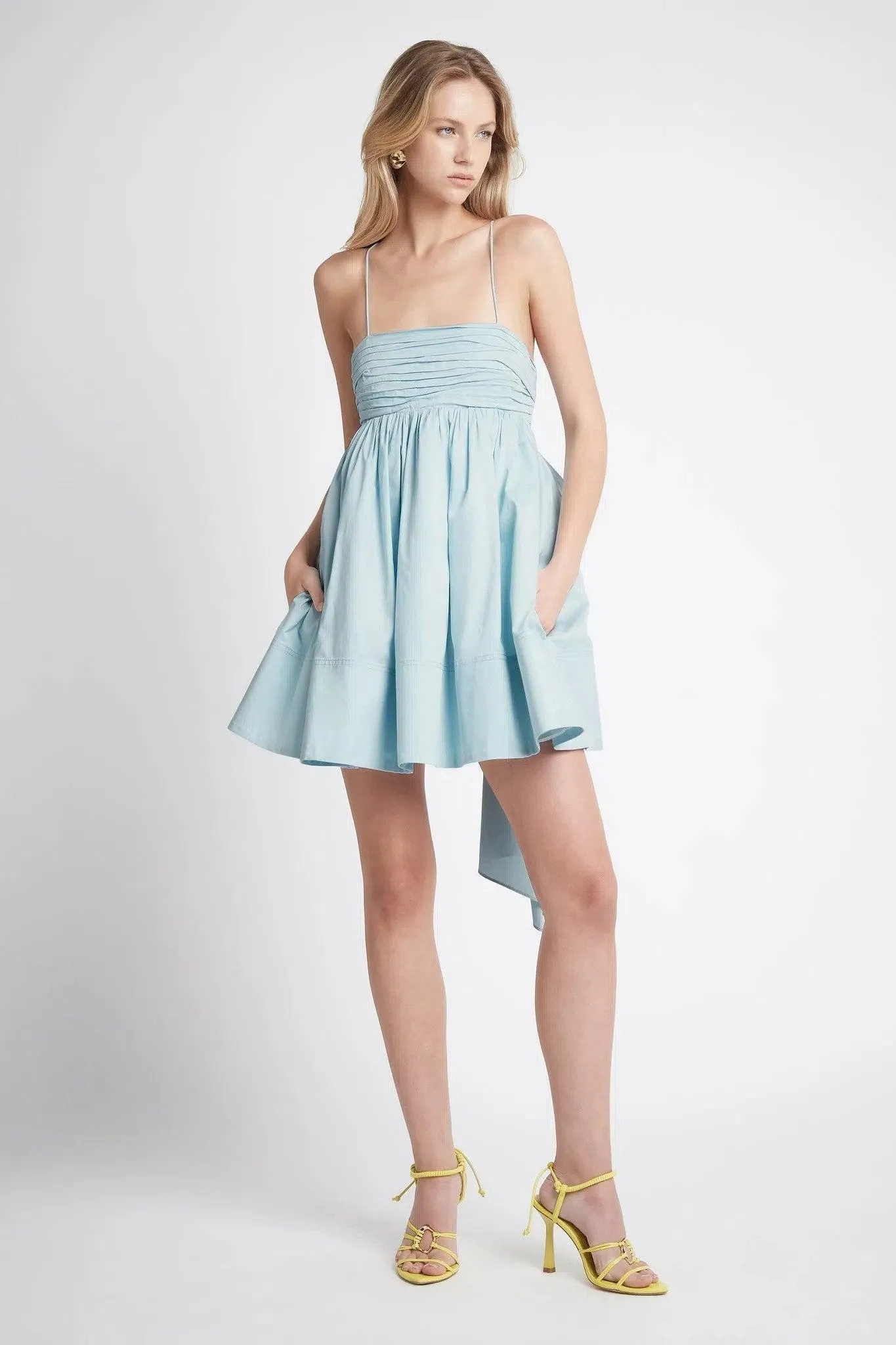 Aje Cantina Mini Bow Back Dress