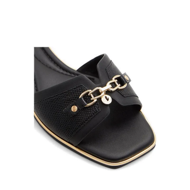 Alamassi Flat Sandals - Black