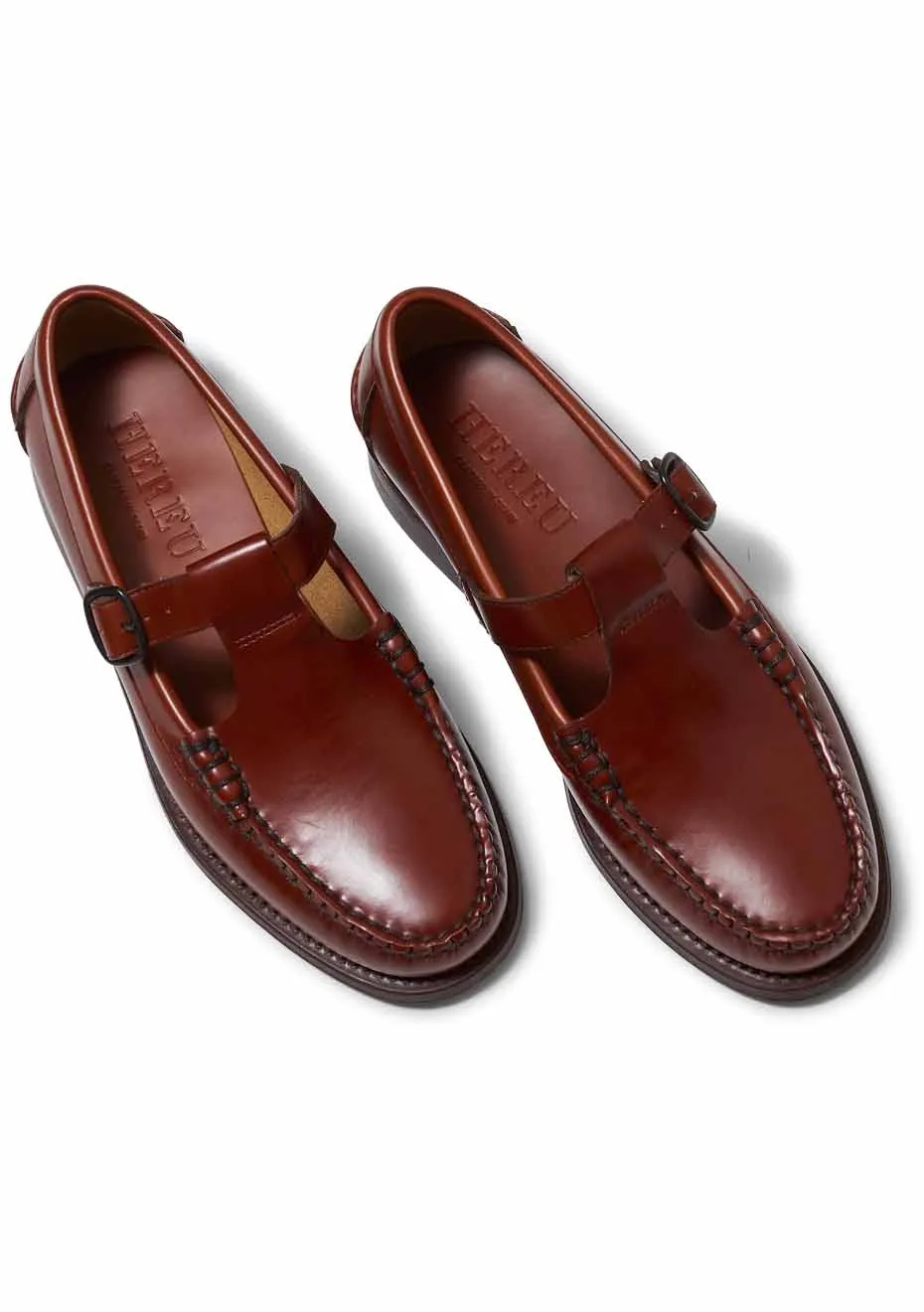 Alber T-Bar Loafer Tan