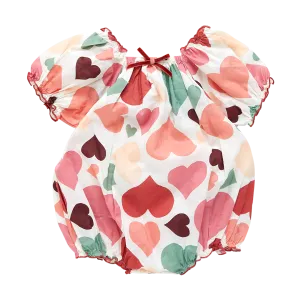 Baby Girls Lexi Bubble - Vintage Hearts