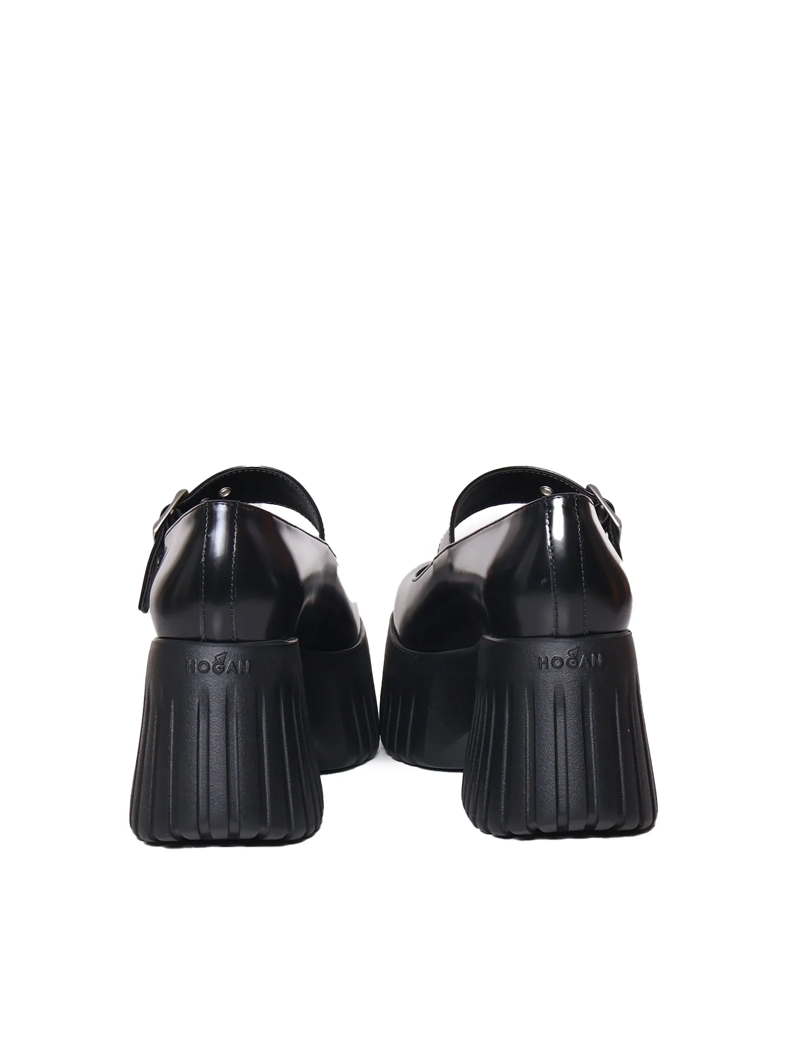 Black Mary Jane Flat Shoes