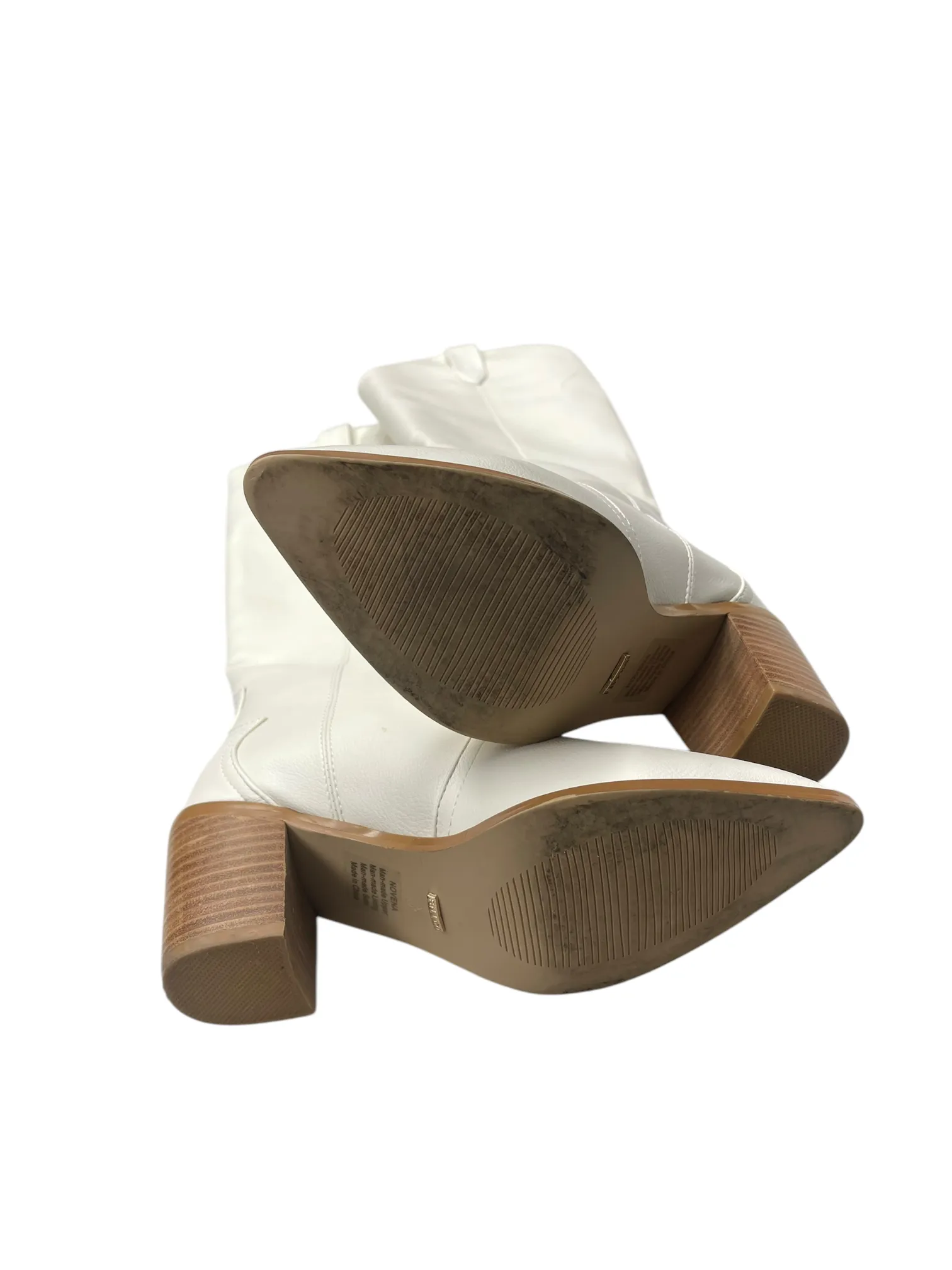 Boots Knee Heels By Billini In White, Size: 8