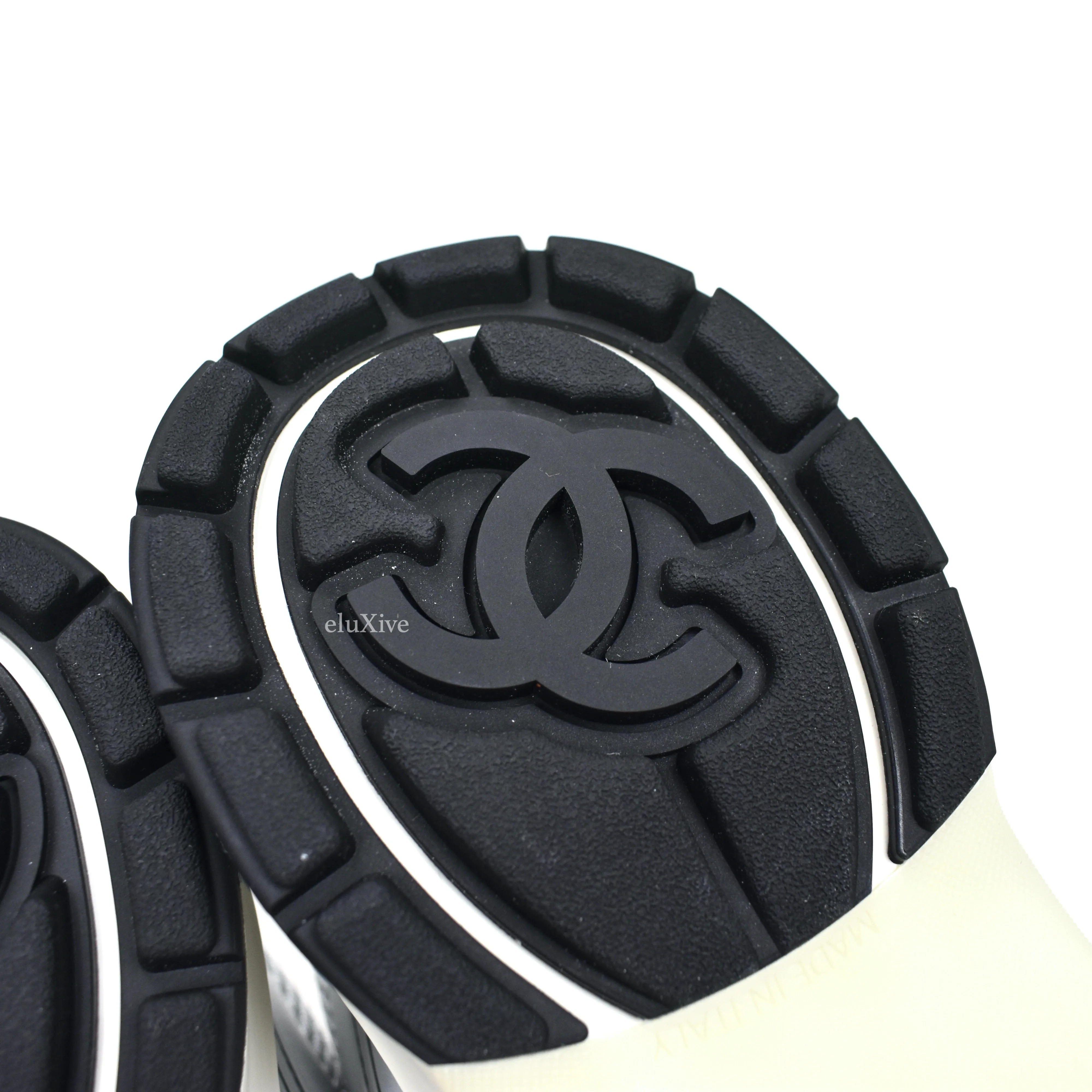 Chanel - Classic Monogram Logo Trainer (Metallic Silver)