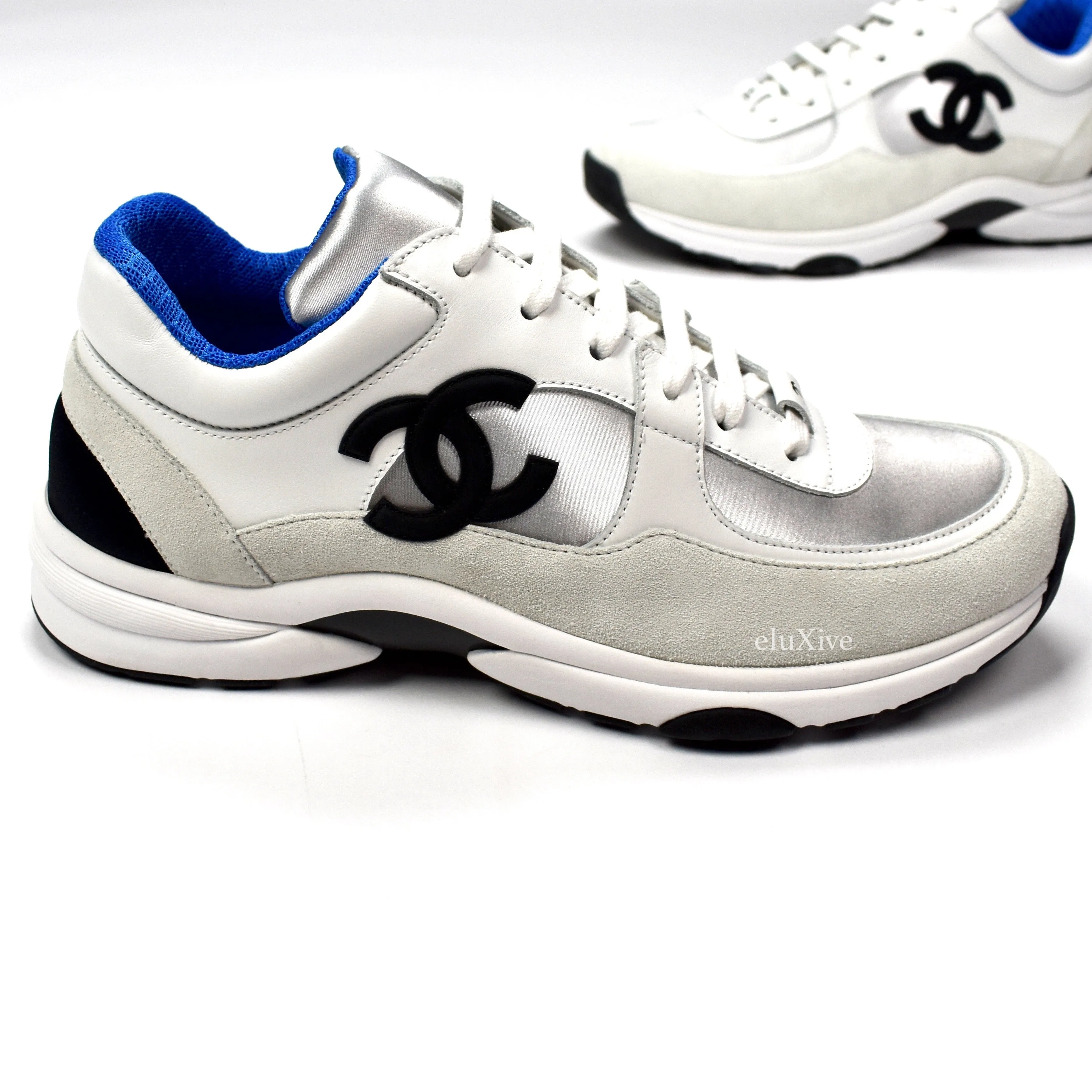 Chanel - Classic Monogram Logo Trainer (White/Blue)