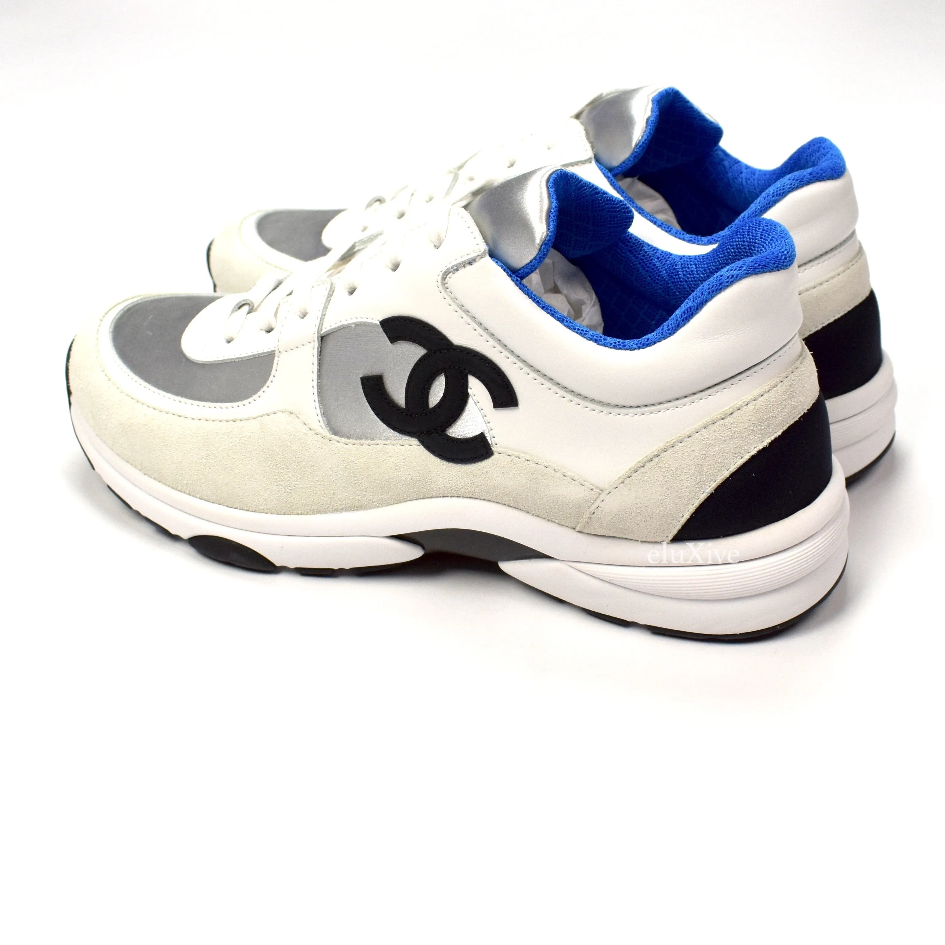 Chanel - Classic Monogram Logo Trainer (White/Blue)