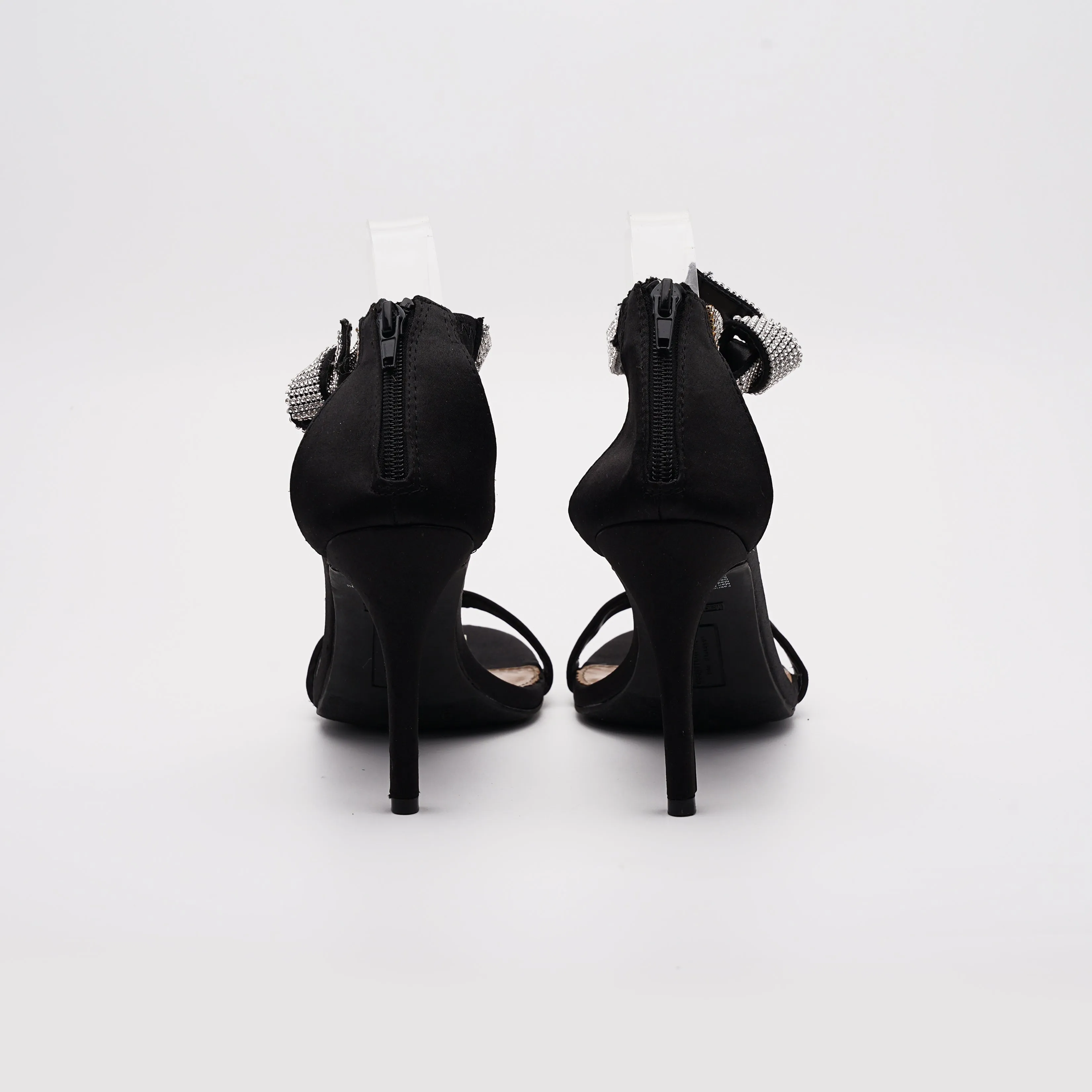 Christian Siriano Rhinestone Strap Open-Toe Stiletto