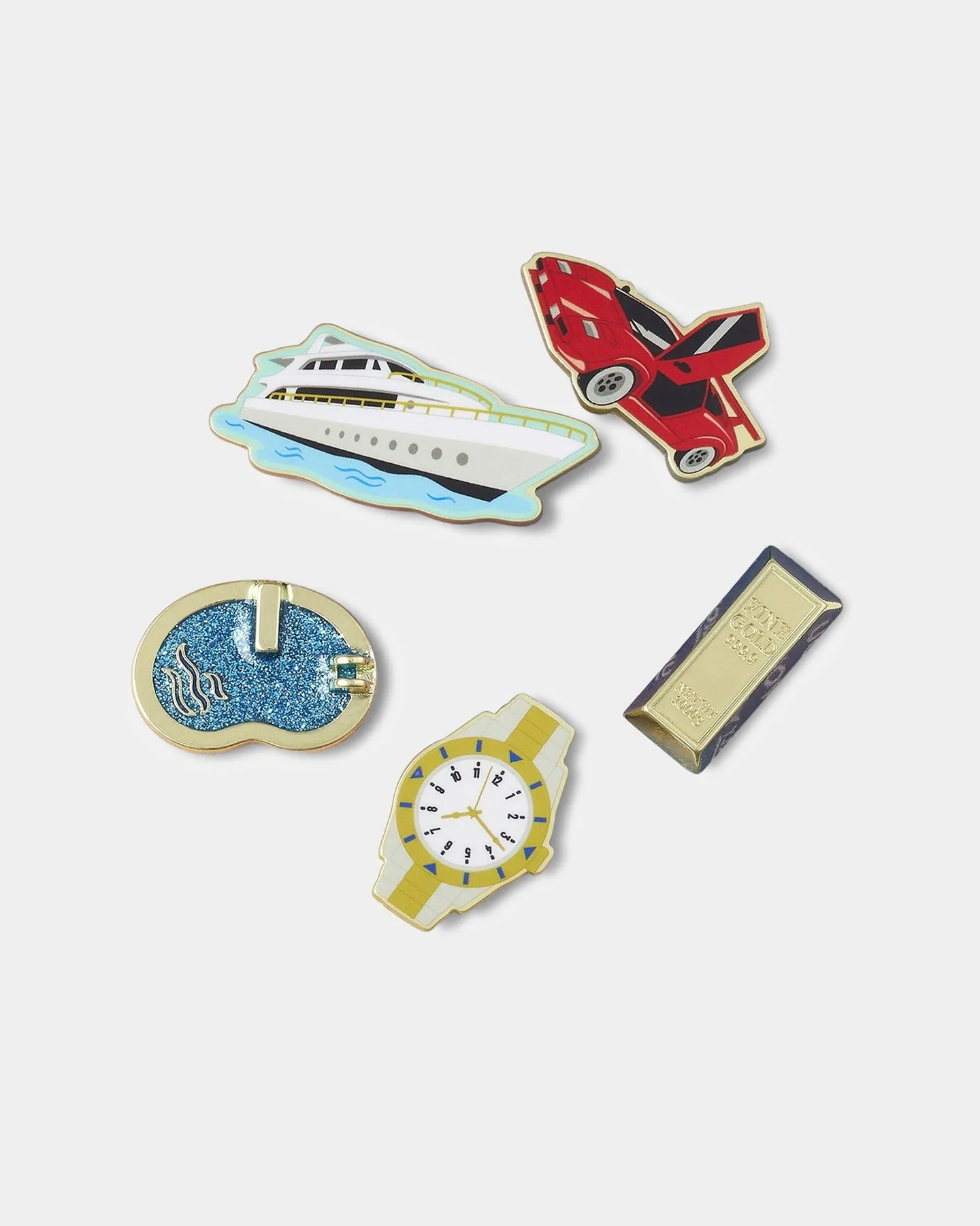 Crocs Rich Niche 5 Pack Jibbitz™ Charms 5 Pack Multi