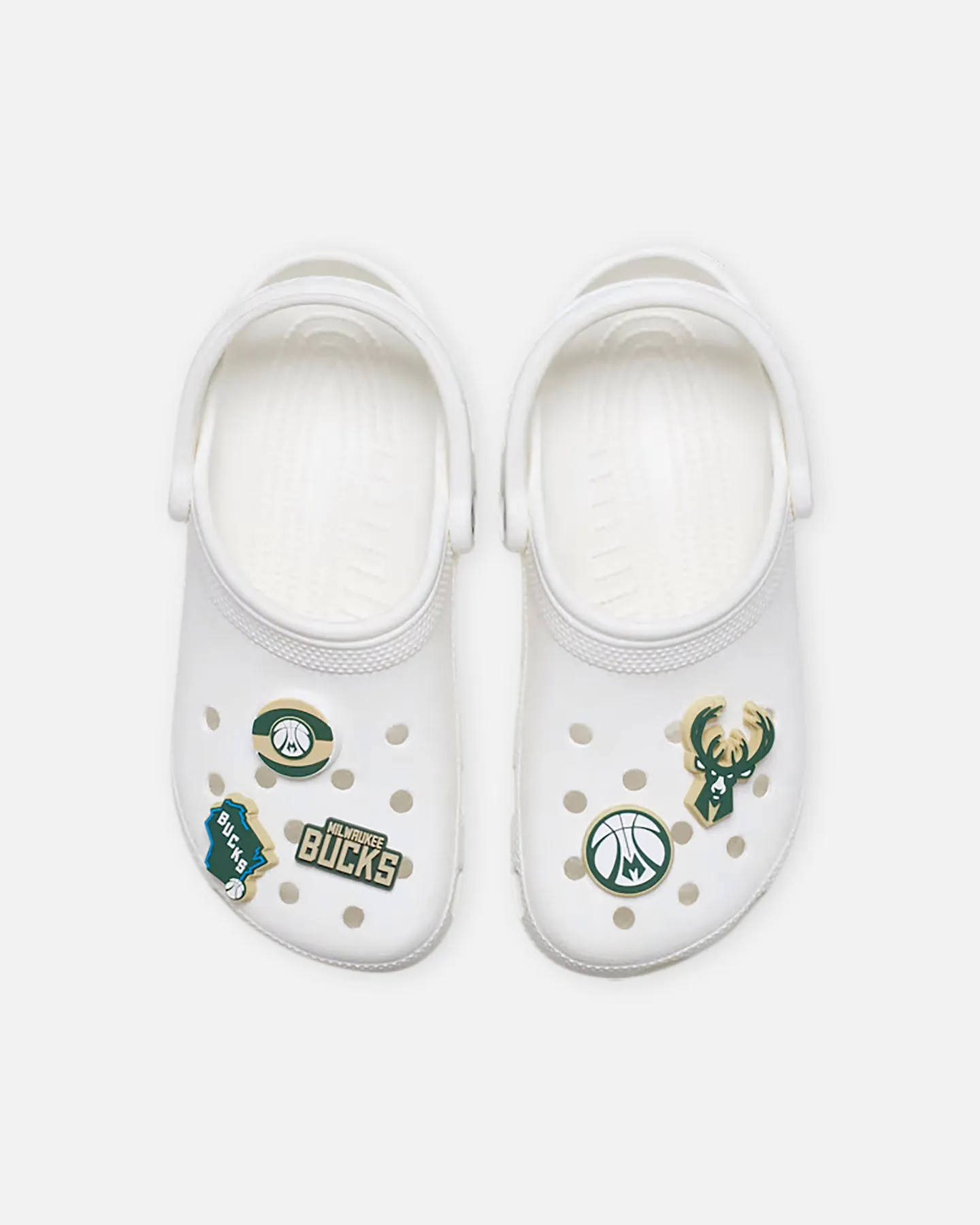 Crocs X NBA Milwaukee Bucks 5 Pack Jibbitz Charms Multi