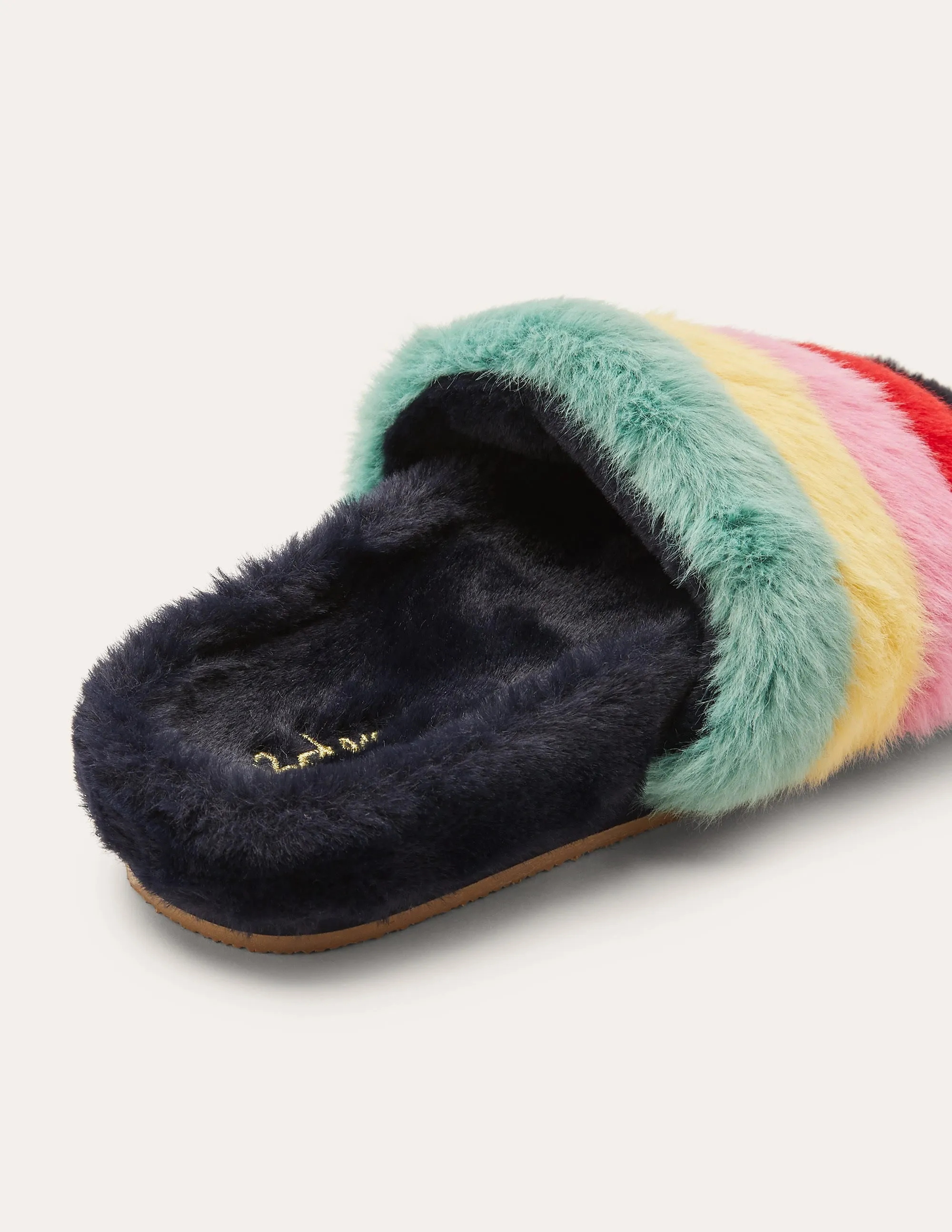 Fur Slider Slippers-Multi