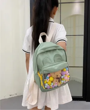 Girls cartoon decor backpack