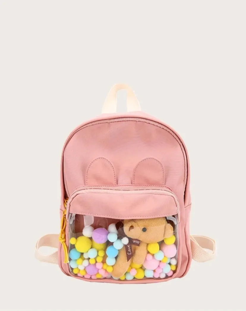 Girls cartoon decor backpack
