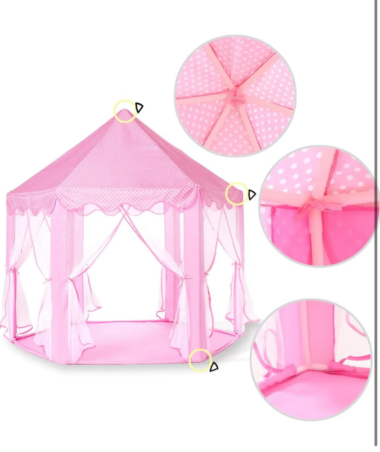 Girls Large Playhouse Kids Castle