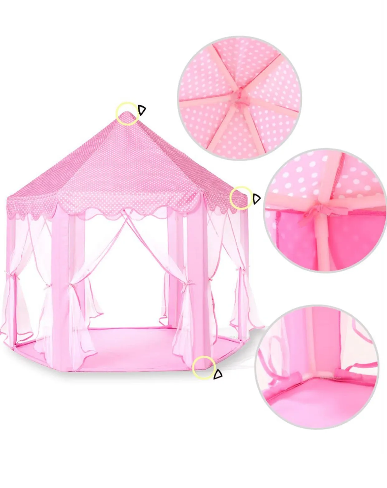 Girls Large Playhouse Kids Castle