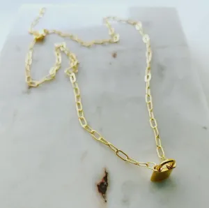 Gold Plated Necklace | Padlock