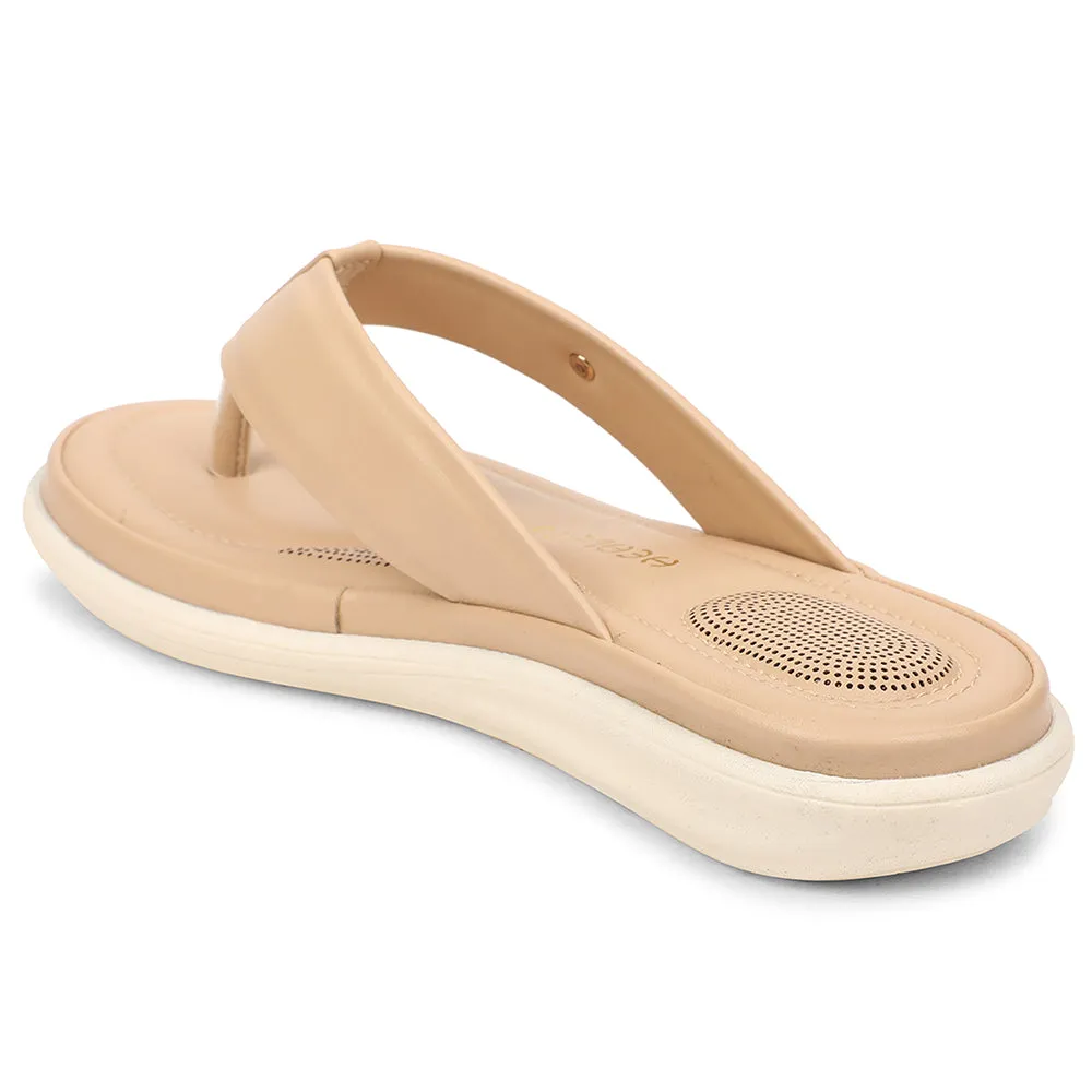 Healers Beige Casual Slipper For Women SSAL-3 By Liberty