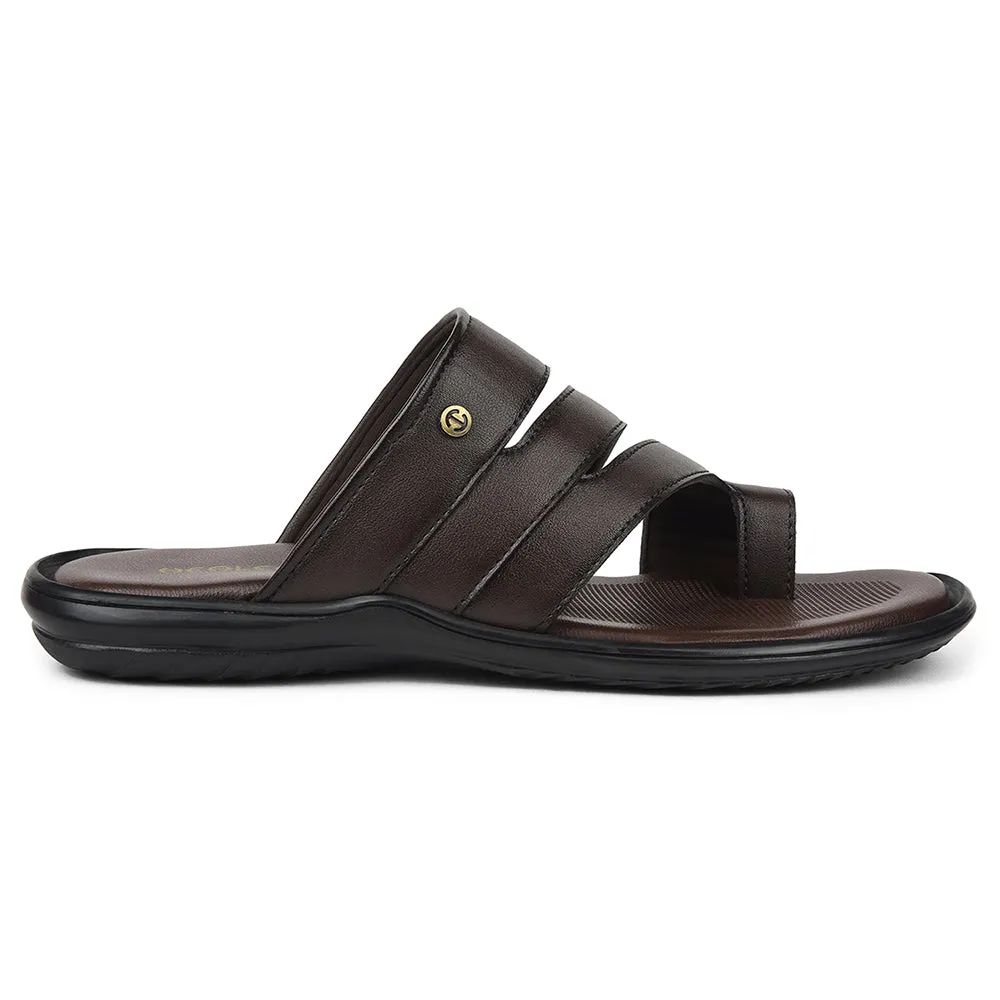 Healers Brown Casual Slipper For Mens AOL-12 By Liberty