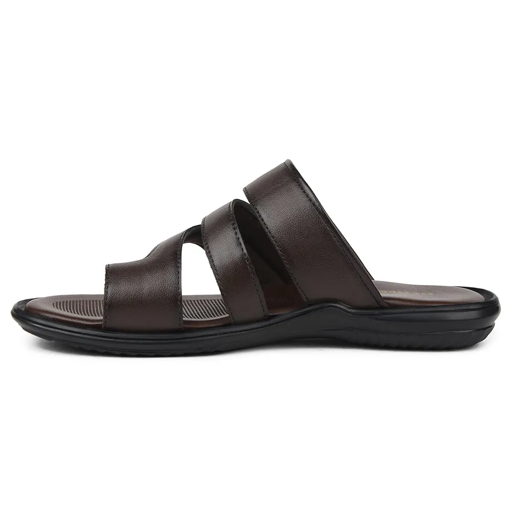Healers Brown Casual Slipper For Mens AOL-12 By Liberty