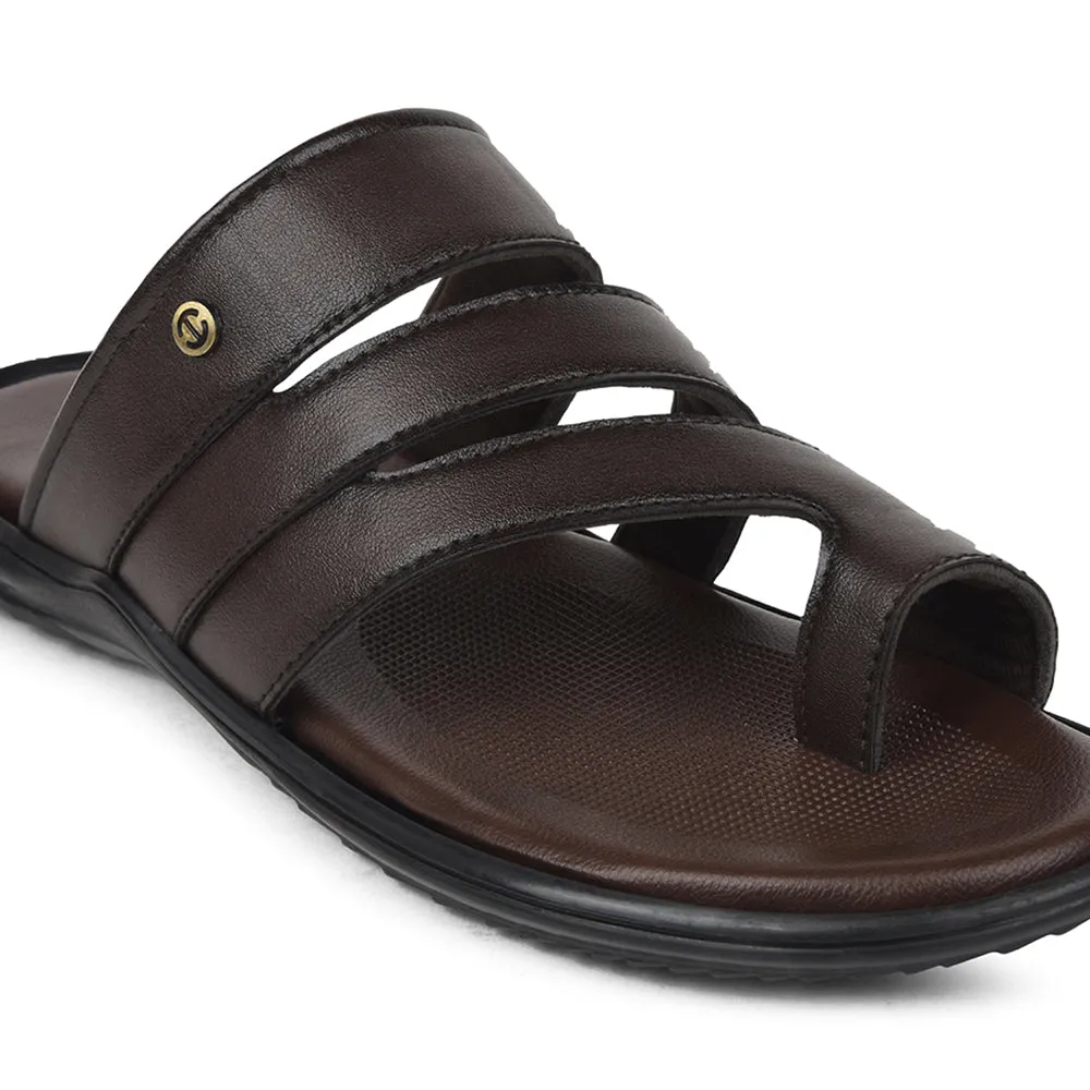 Healers Brown Casual Slipper For Mens AOL-12 By Liberty