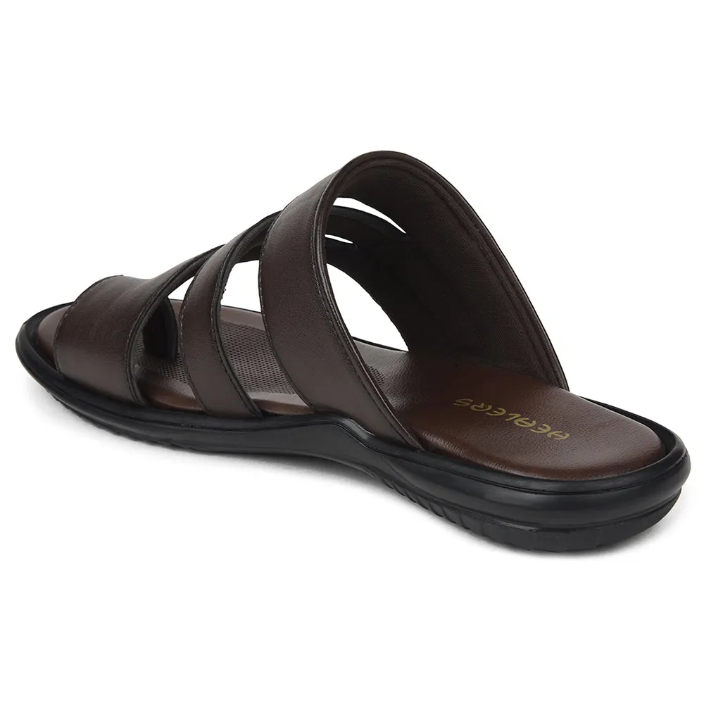 Healers Brown Casual Slipper For Mens AOL-12 By Liberty