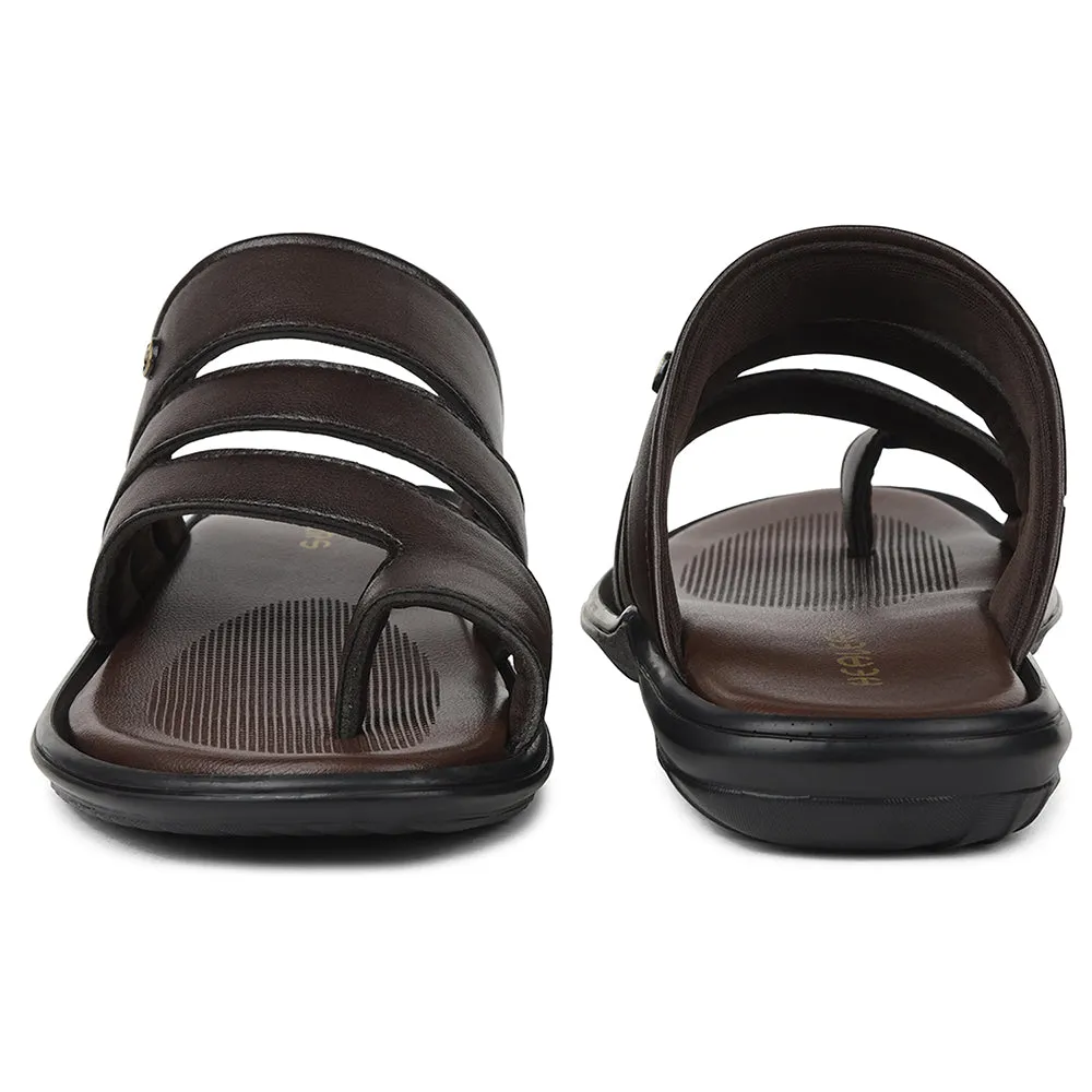 Healers Brown Casual Slipper For Mens AOL-12 By Liberty