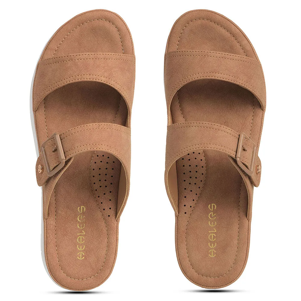 Healers Brown Casual Slipper For Women JFL-34 By Liberty
