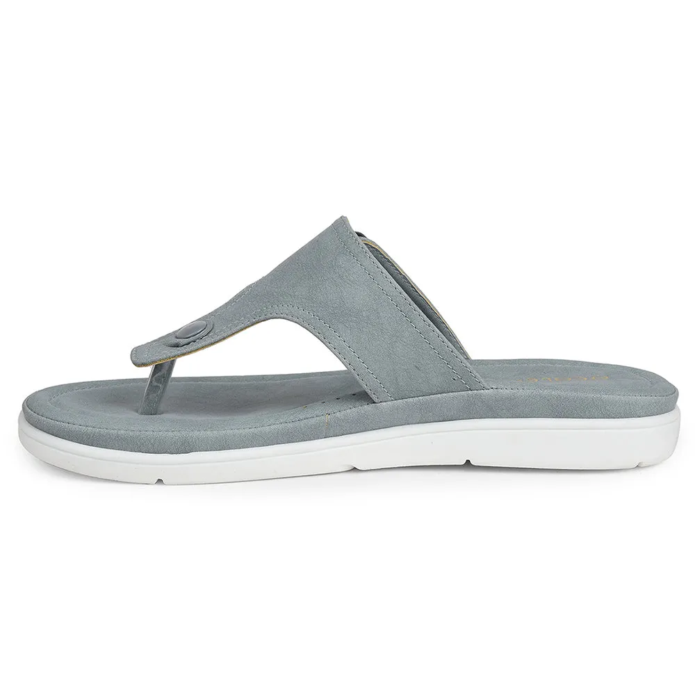 Healers Light Grey Casual Slipper For Women JFL-35 By Liberty