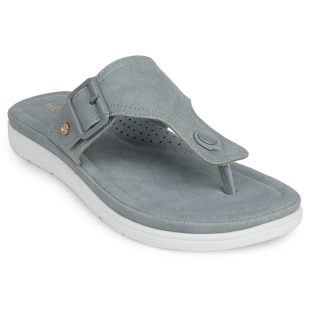 Healers Light Grey Casual Slipper For Women JFL-35 By Liberty