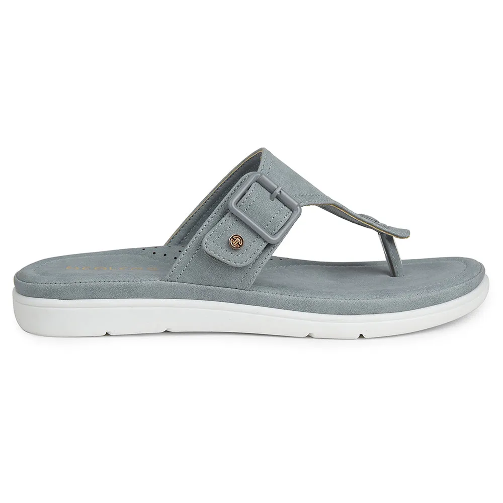 Healers Light Grey Casual Slipper For Women JFL-35 By Liberty