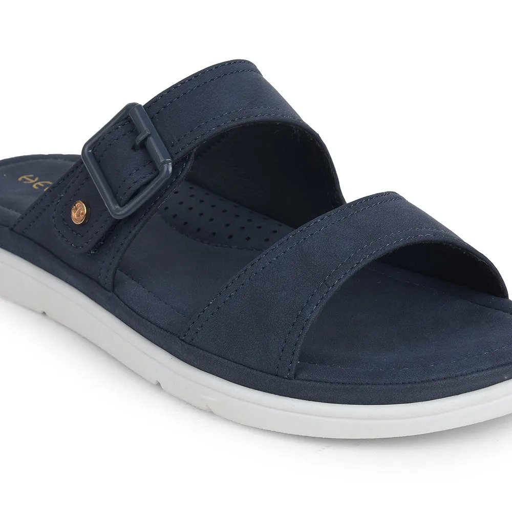 Healers Navy Blue Casual Slipper For Women JFL-34 By Liberty