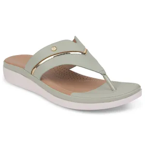 Healers Sea Green Casual Slipper For Women JFL-33 By Liberty