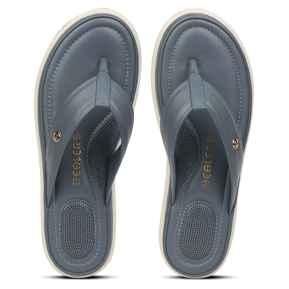 Healers Sky Blue Casual Slipper For Women SSAL-3 By Liberty
