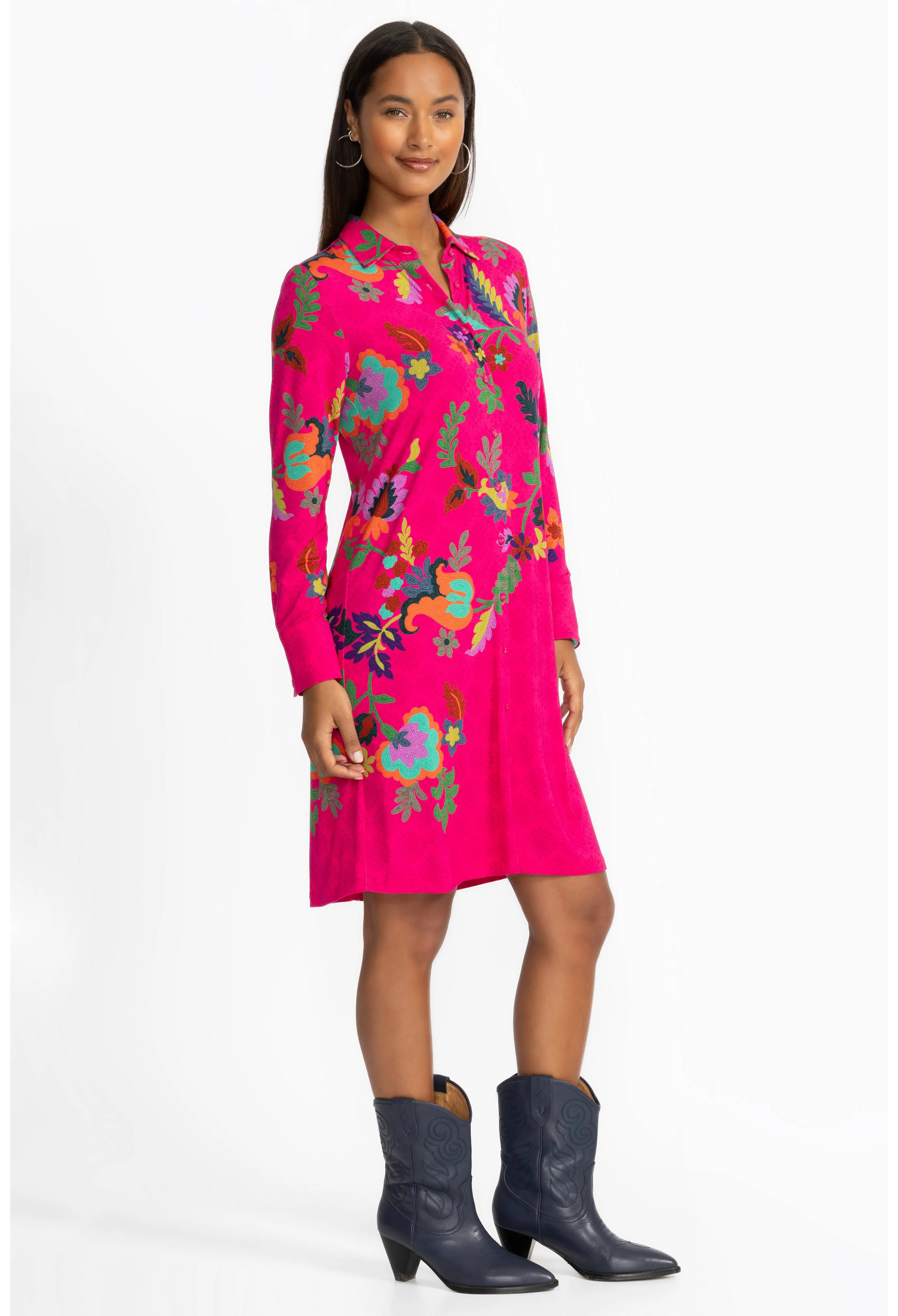 Johnny Was The Janie Favorite Shirt Dress Verney