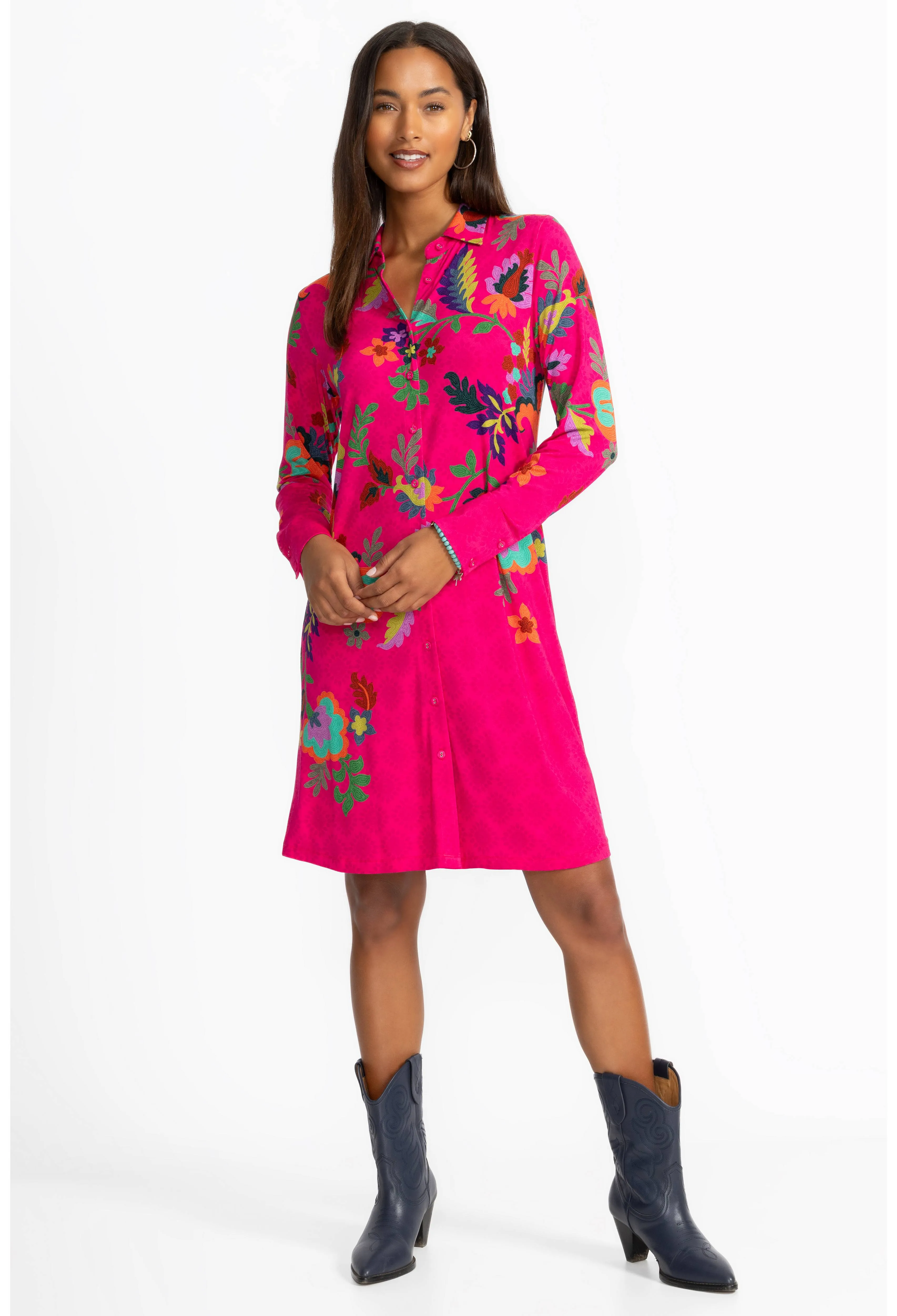 Johnny Was The Janie Favorite Shirt Dress Verney