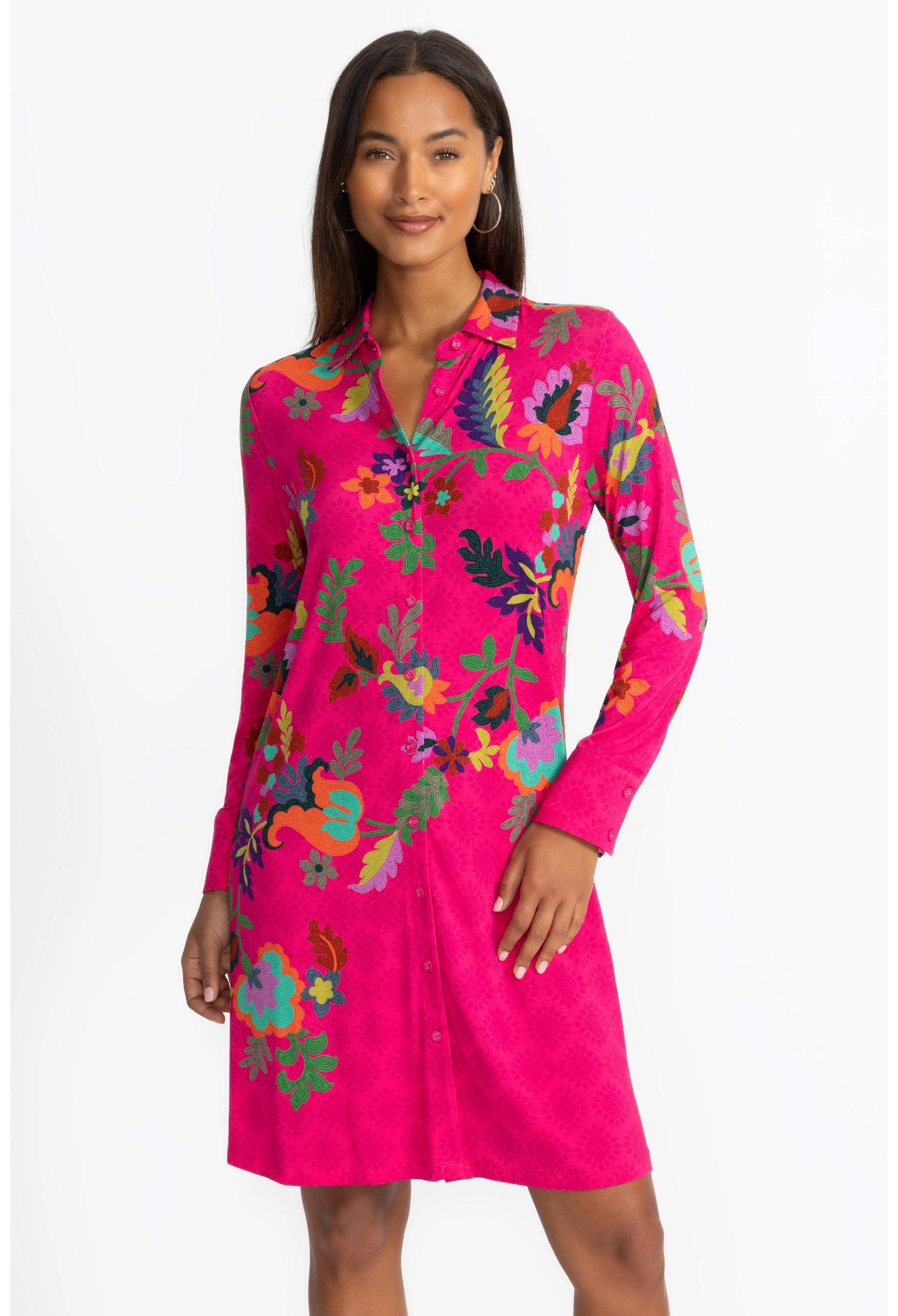Johnny Was The Janie Favorite Shirt Dress Verney
