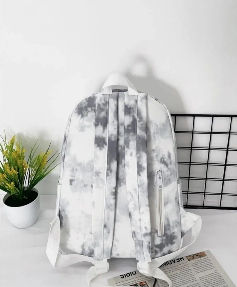 Kids Tye Dye Buckle Decor Backpack