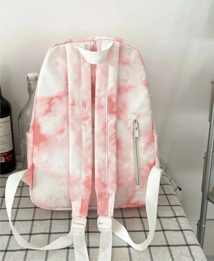 Kids Tye Dye Buckle Decor Backpack