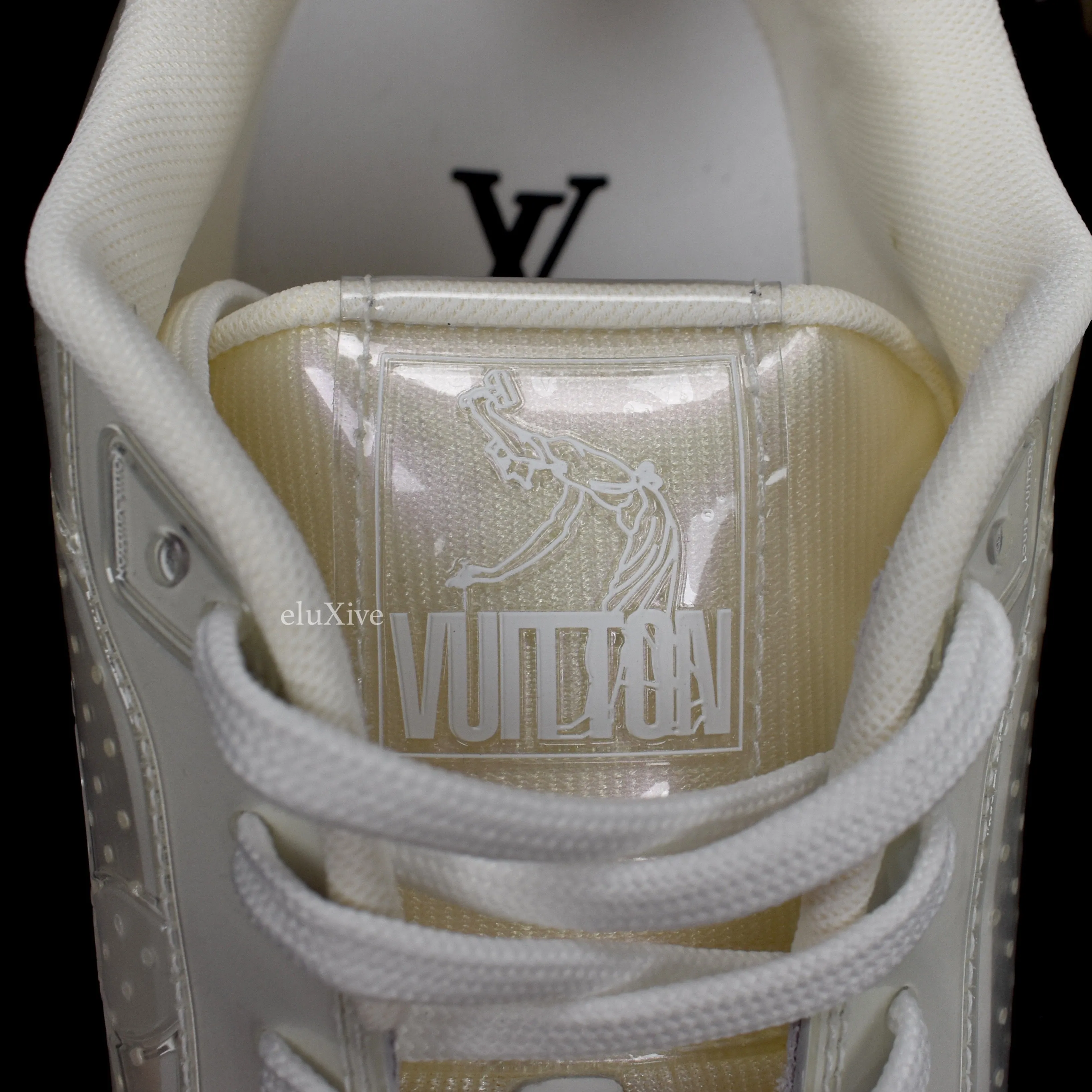 Louis Vuitton - White/Transparent Trainer Sneakers with Strap