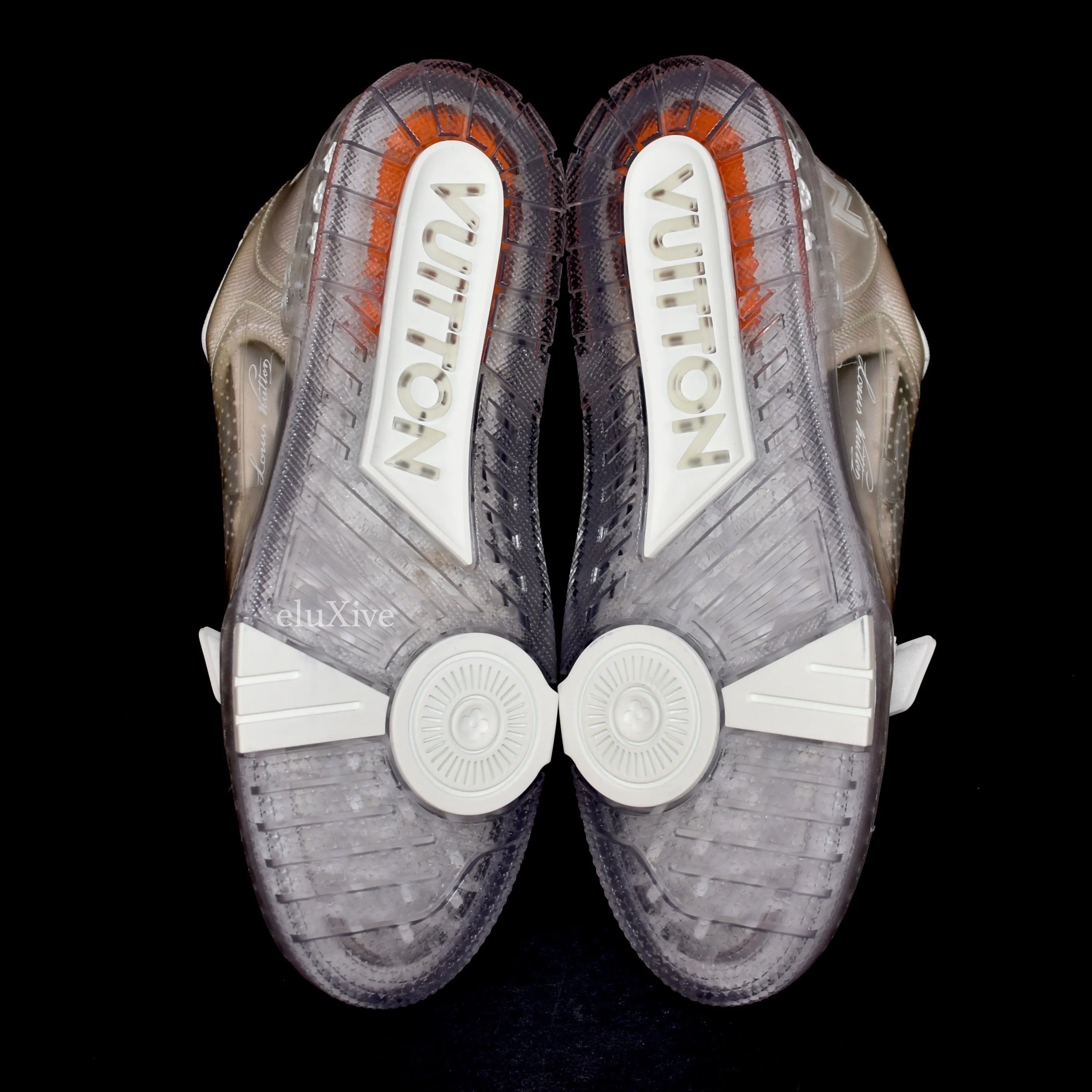 Louis Vuitton - White/Transparent Trainer Sneakers with Strap