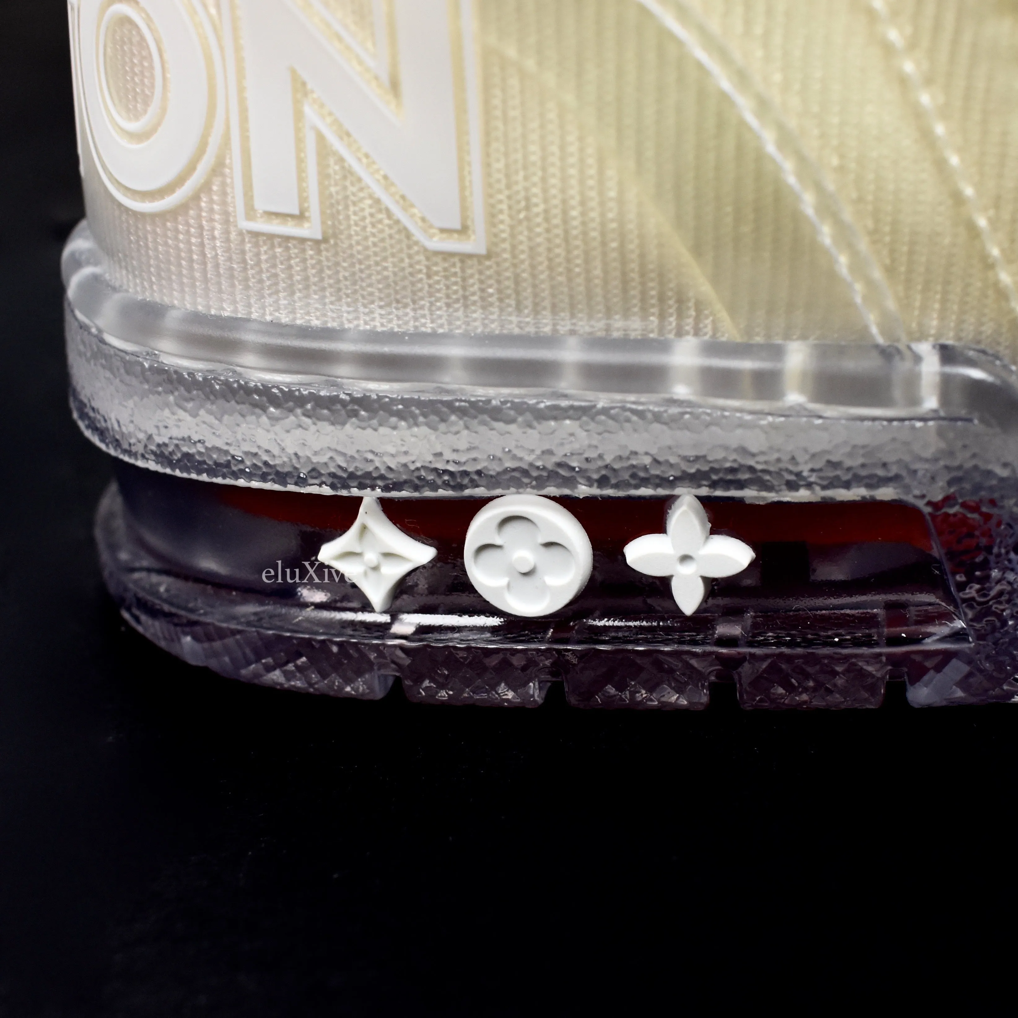Louis Vuitton - White/Transparent Trainer Sneakers with Strap