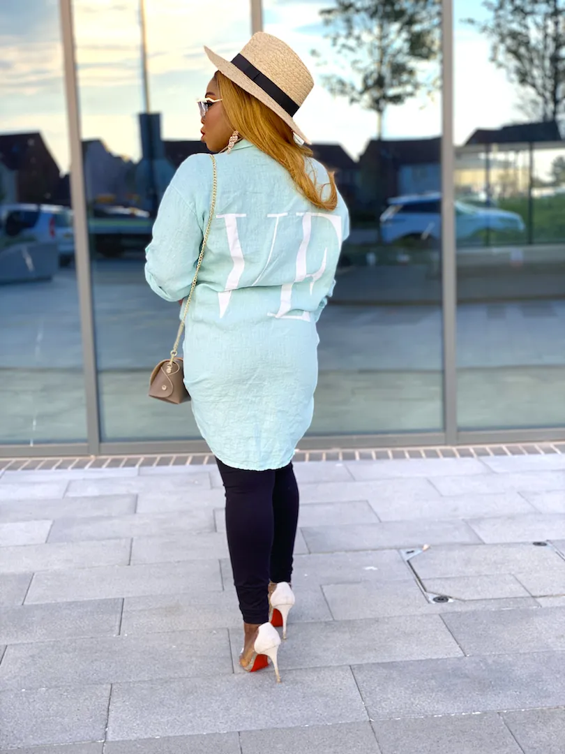 Love Print Linen Shirt
