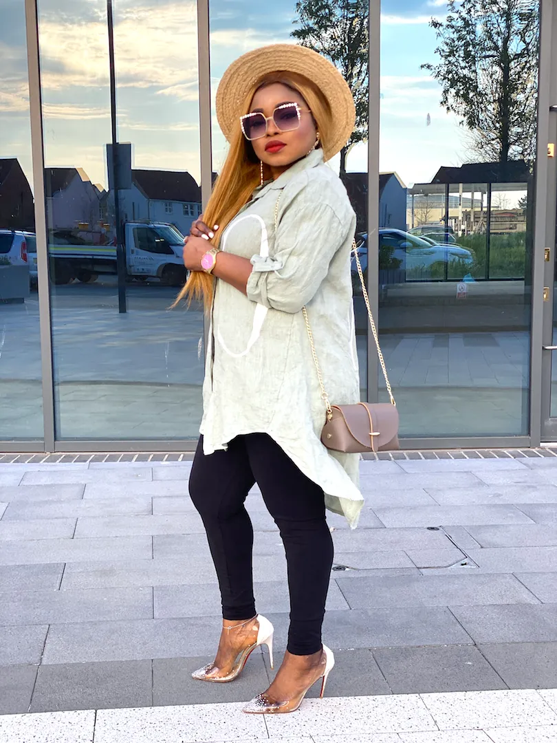 Love Print Linen Shirt