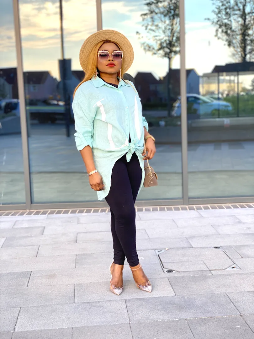 Love Print Linen Shirt