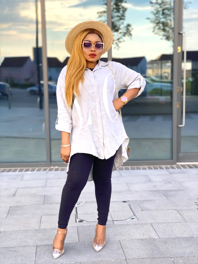 Love Print Linen Shirt